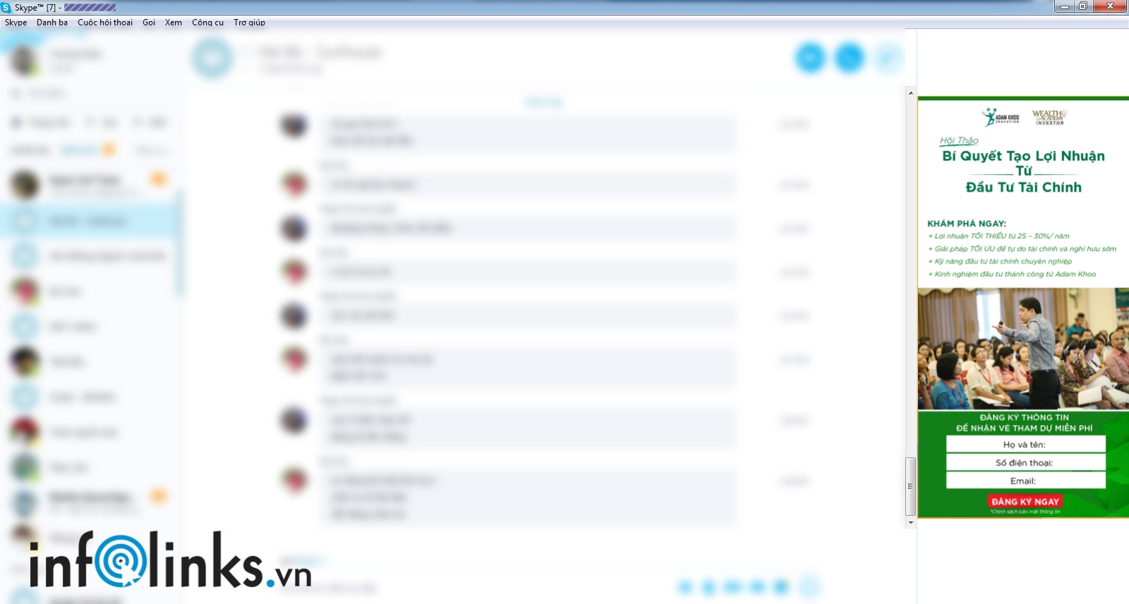 Quảng cáo Skype của Adam Khoo Education do Infolinks thực hiện
