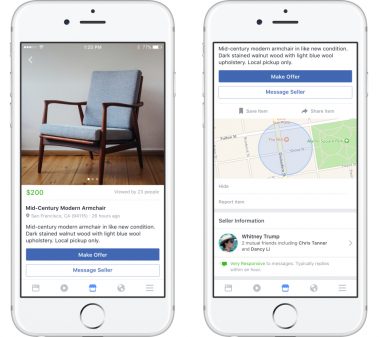 Facebook ra mắt Marketplace